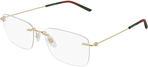Gucci Gg 0399O 002 Light Gold Metal Rimless