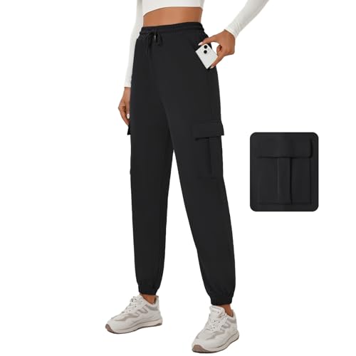 Yoyoyoga Womens Cargo Pants High Waisted Joggers