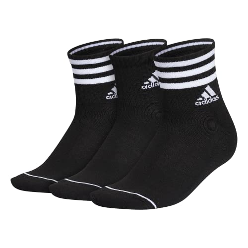 adidas Men’s 3-Stripe High Quarter Socks (3-Pair)