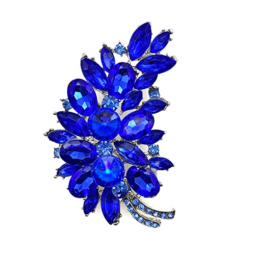 Laxpicol Vintage Green Austrian Crystal Flower