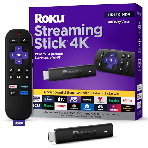 Roku Streaming Stick 4K – Hdr & Dolby Vision Roku