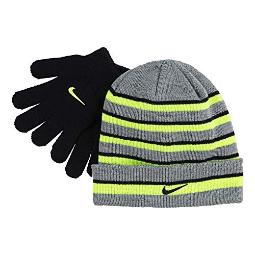 Nike Boy`s Futura Foldover Beanie & Glove 2 Piece