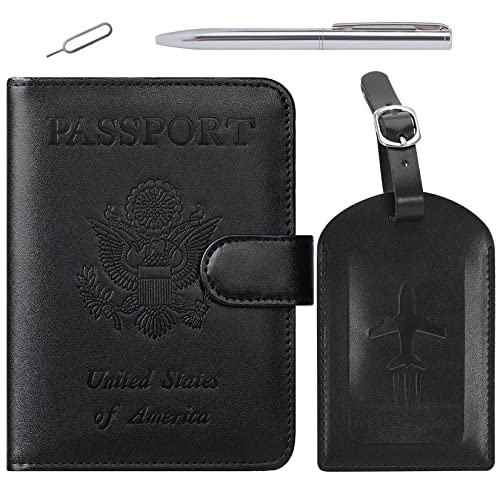 Passport Holder Cover Wallet Rfid Blocking Leather